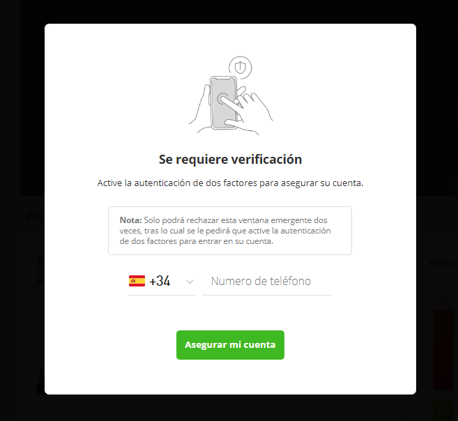 Verificación Telefónica eToro
