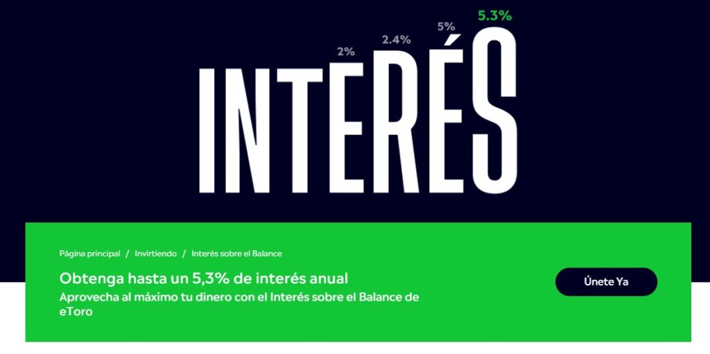Cuenta Remunerada de eToro